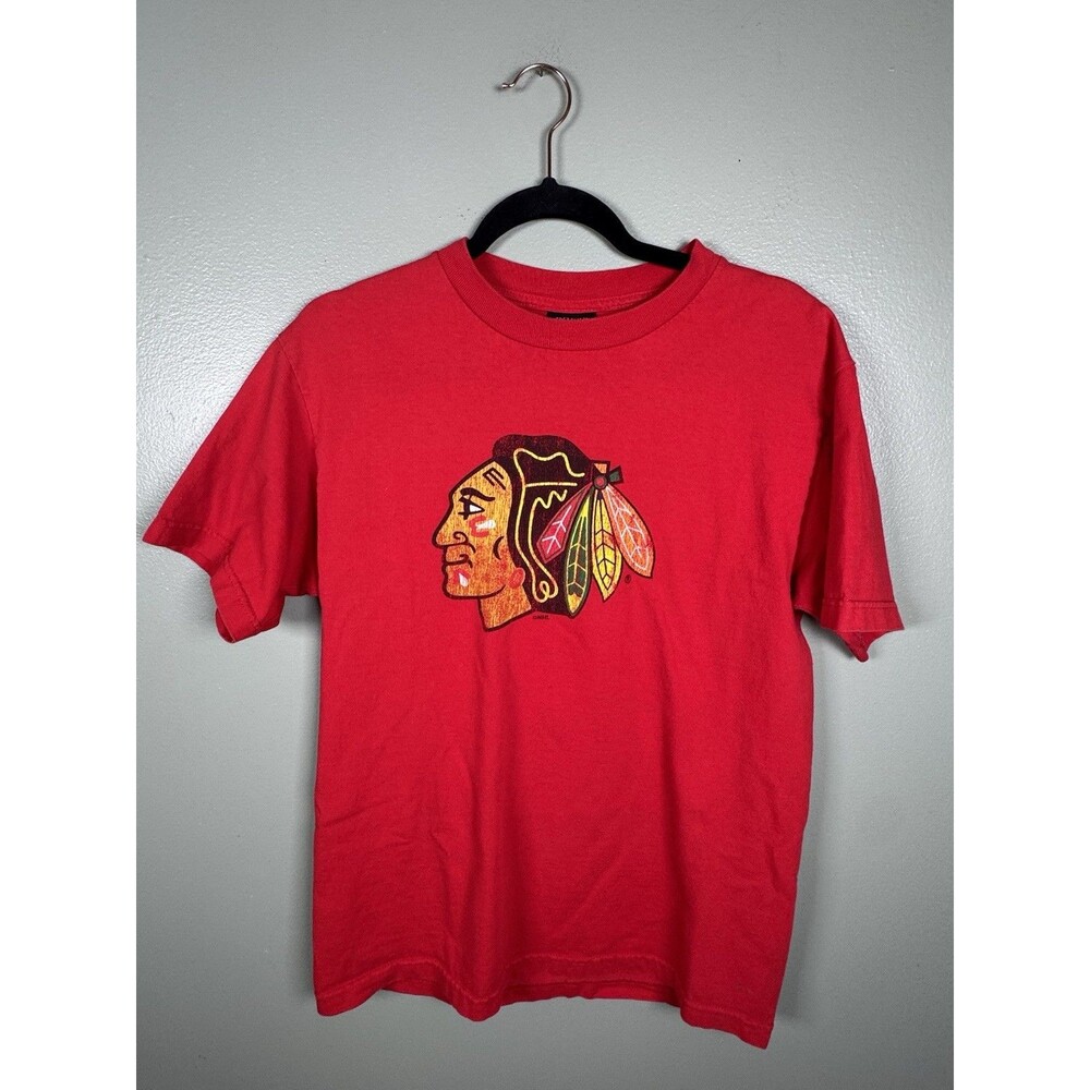 Vintage Antigua Chicago Blackhawks Red shirt Size Medium